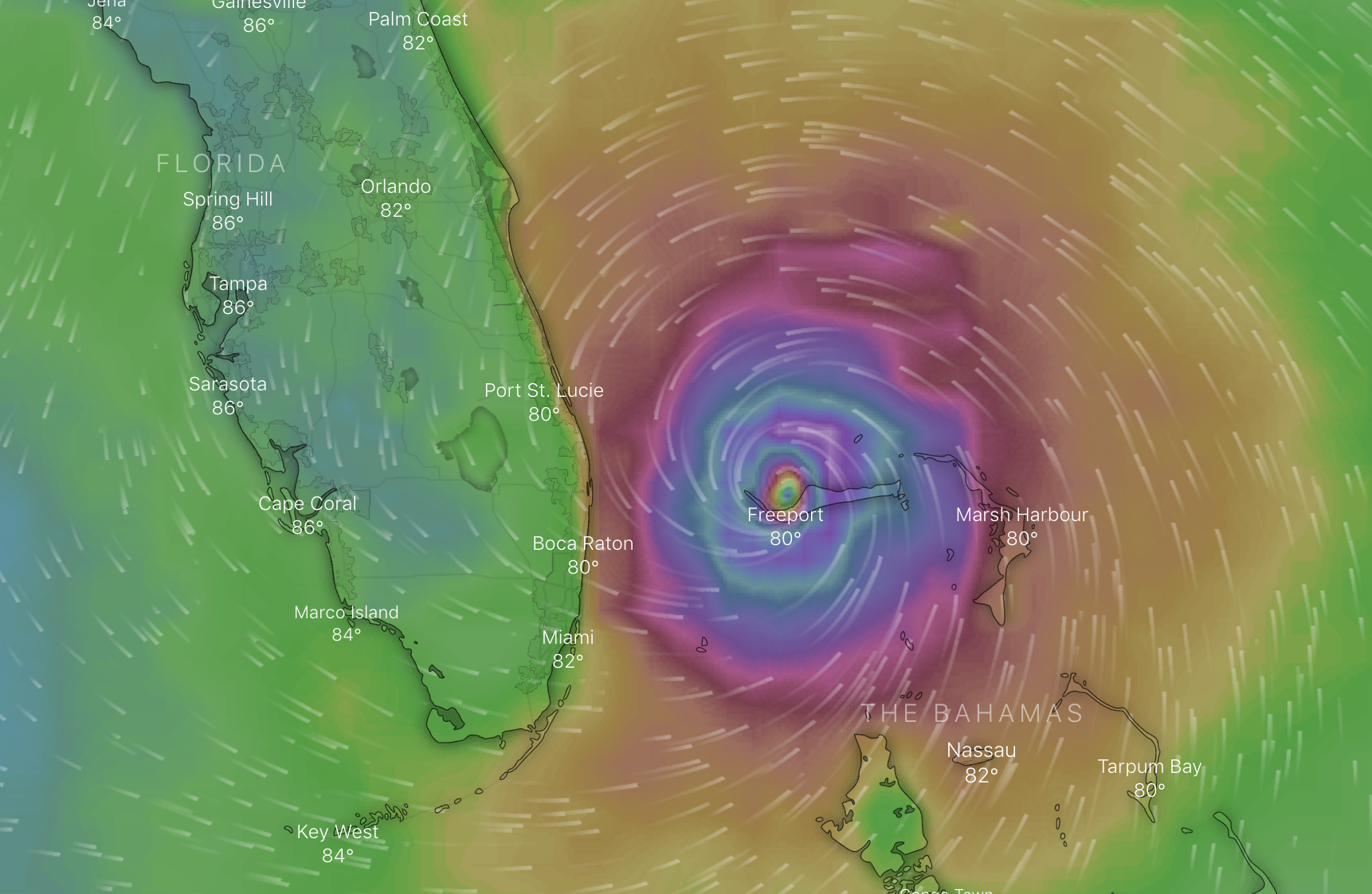 hurricane dorian alert